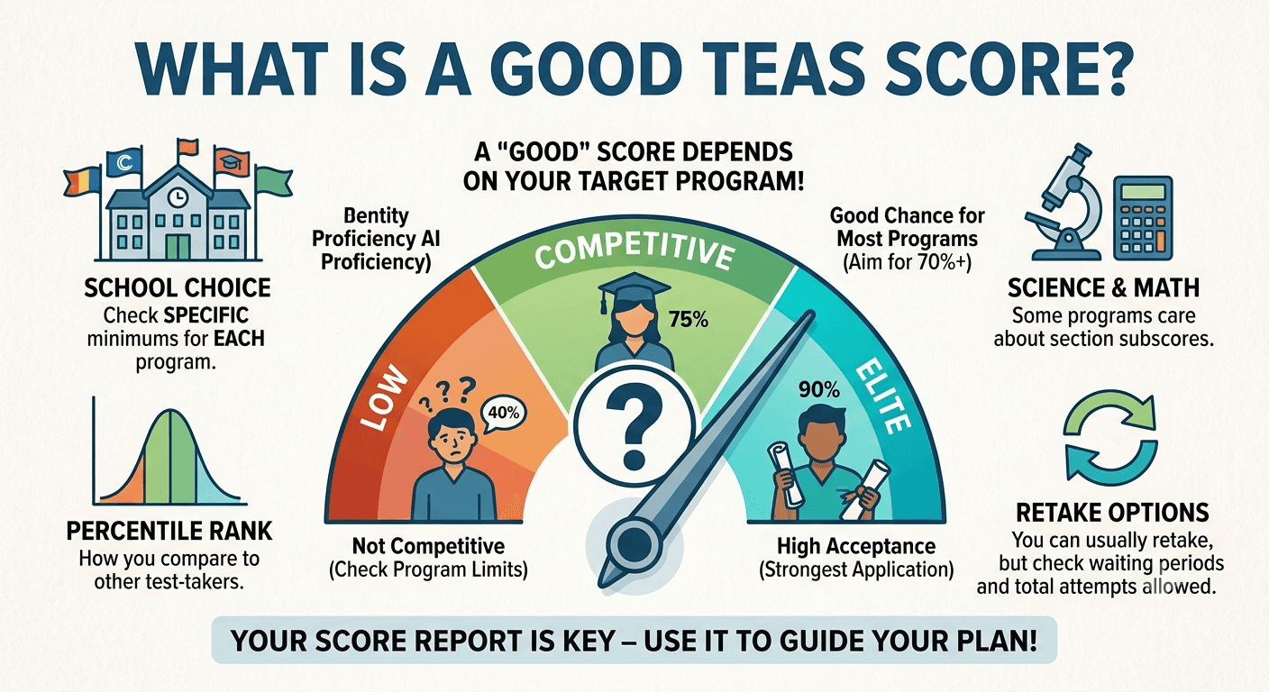 What Is a Good TEAS Score for Nursing School?