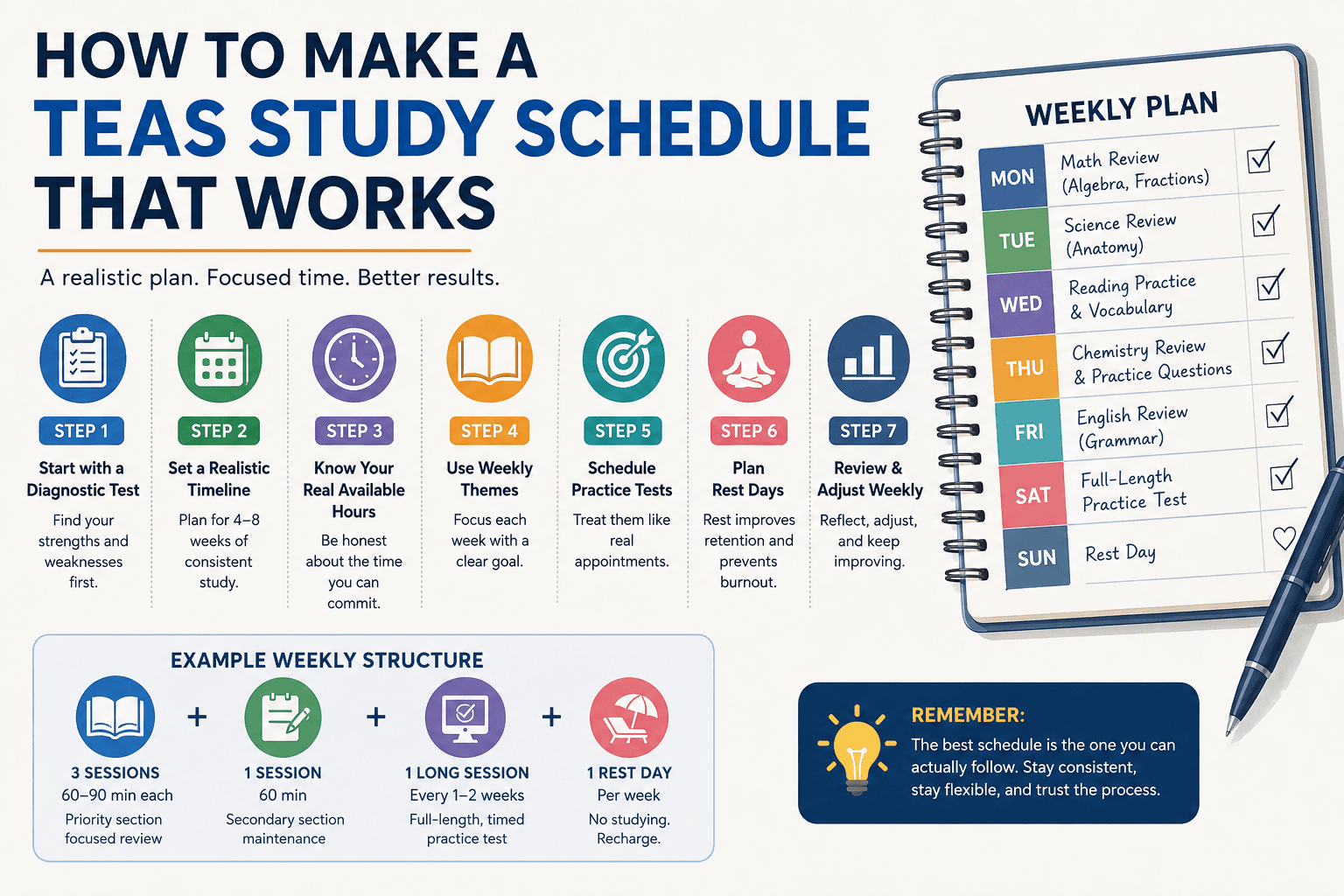 How to Make a TEAS Study Schedule That Works