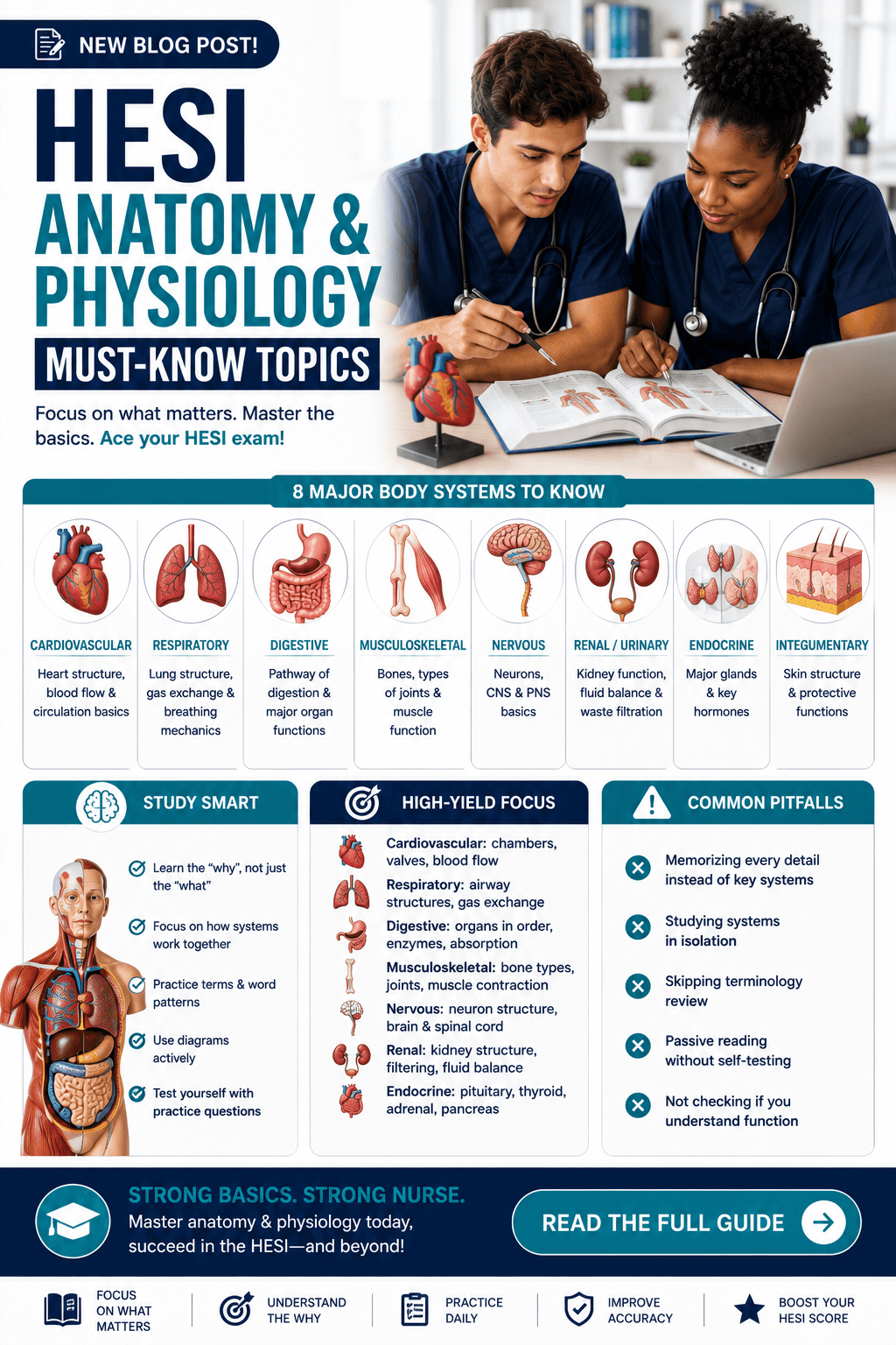 HESI Anatomy and Physiology: Must-Know Topics