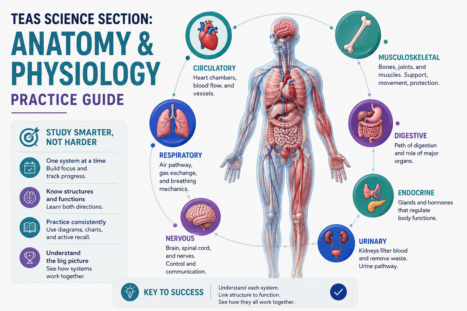 TEAS Science Section: Anatomy and Physiology Practice Guide