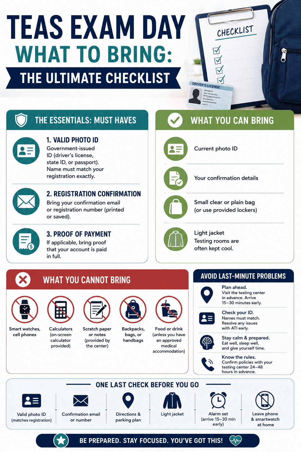 TEAS Exam Day What to Bring: The Ultimate Checklist