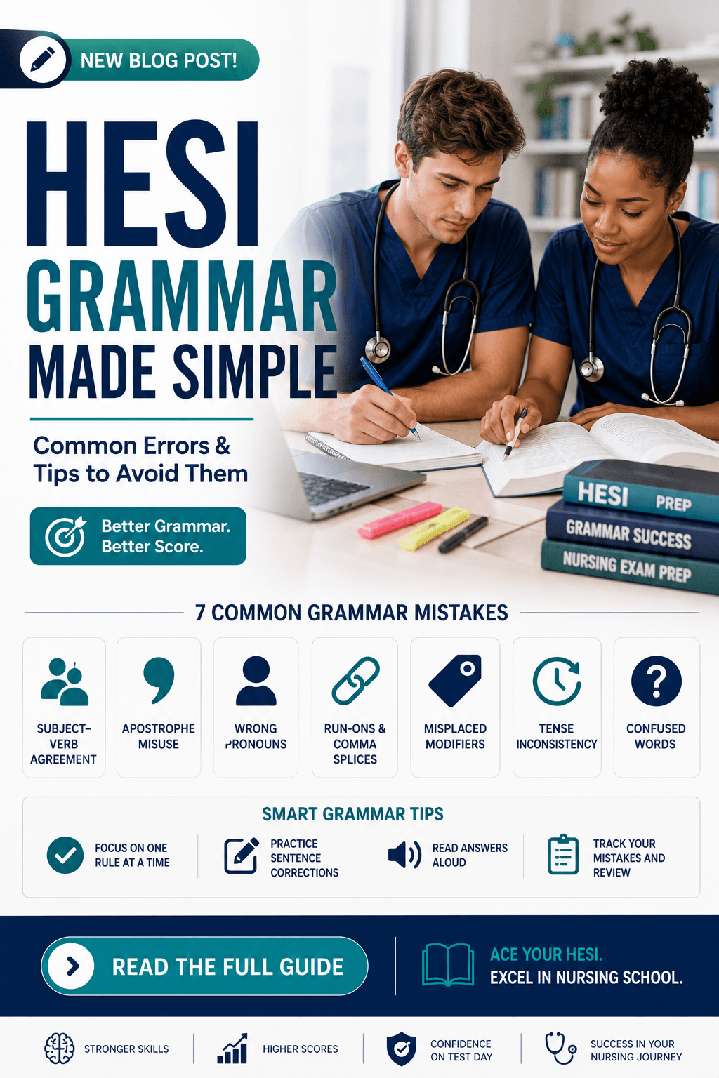 HESI Grammar Section: Common Errors and Tips to Avoid Them