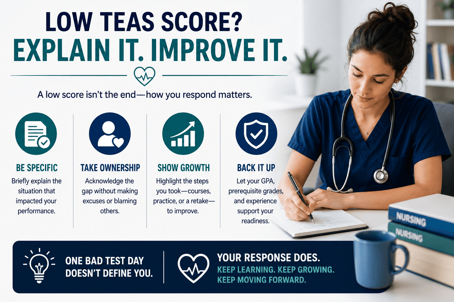 How to Explain a Low TEAS Score for Your Nursing Application